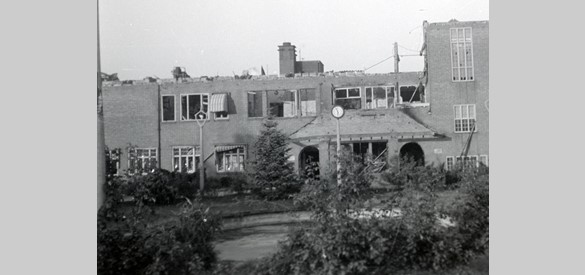 Het Diaconessenhuis in Arnhem in 1945. Hier was voor de slag het Duitse Kriegslazarett gevestigd. Bron: Gelders Archief