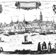 Panorama uitzicht op Nijmegen, Nederland ca. 1541 © Frans Hogenberg, in: Civitates orbis terrarum - Braun en Hogenberg