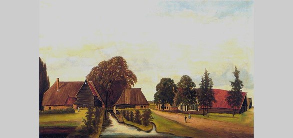 De Stinkmolen, geschilderd door Gradus ten Pas in 1896