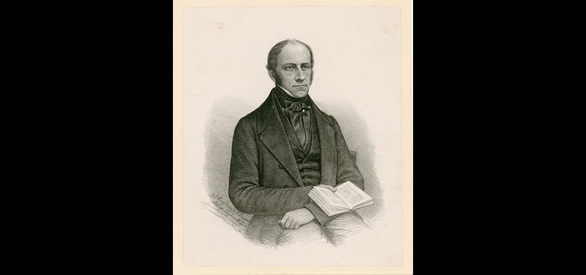 Portret van jonkheer Johan Cornelis Schorer (1801-1856). Tijdens zijn reis naar Duitsland in 1823 bracht de 22-jarige Schorer een bezoek aan Biljoen. Bron: Zeeuws Archief, Middelburg