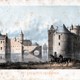 Kleurenlitho van het kasteel te Culemborg, vervaardigd door W.J. Hofdijk en C.W. Mieling tussen 1850 en 1860