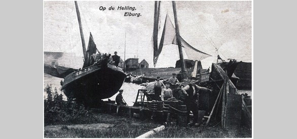 Scheepswerf Balk omstreeks 1915 bron Arent thoe Boecop 2