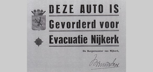 Evacuatie mei 1940 (Bron: archief Stichting Oud Nijkerk)