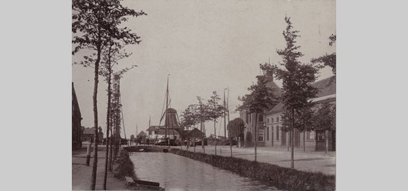 Zicht op haven aan het einde van de negentiende eeuw (Bron: archief Stichting Oud Nijkerk)