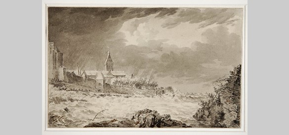 Overstroming en instorting van de Lappentoren 2 Maart 1784 door Steven Globé