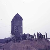 De verplaatsing van de molen in 1963