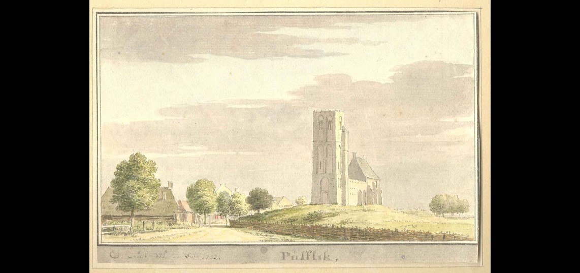 Toren van Puiflijk door C.Pronk, 1732. Bron: RKD