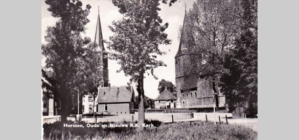 Kerkenbuurt Horssen ansichtkaart, jaartal onbekend