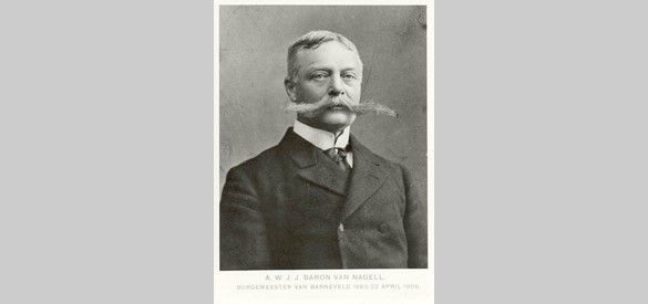 Een portret van burgemeester A.W.J.J. baron van Nagell. Collectie Gemeentearchief Barneveld