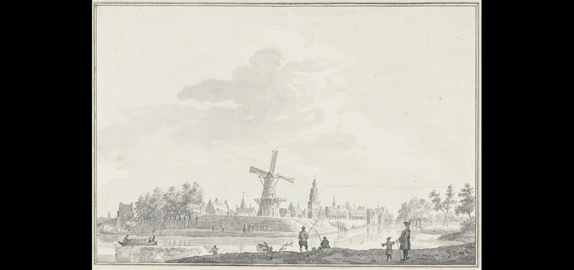 Gezicht op Buren, Pieter Jan van Liender, ca. 1750. Bron: Rijksmuseum, Amsterdam
