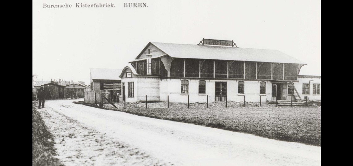 De Burensche Kistenfabriek, ca. 1912. Collectie Regionaal Archief Rivierenland, Tiel