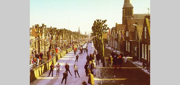 Elfstedentocht in 1986. Bron: Fries Museum, Leeuwarden