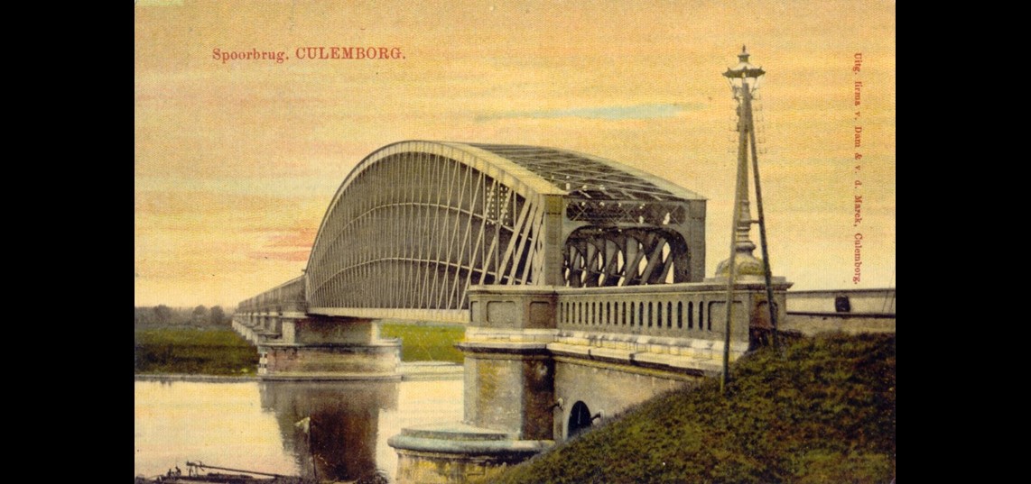 De spoorbrug bij Culemborg