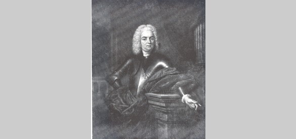 Johan van Arnhem van Harsselo, heer van Rozendaal. Hij was ambtsjonker van 1680 tot 1717. Bron: Collectie Gemeentearchief Ede, nr GA13776