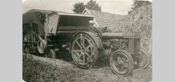 Wolsheimer op oude traktor