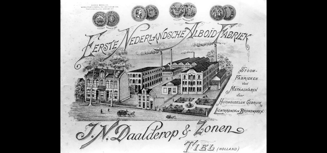 1880 J.N. Daalderop sticht metaalwarenfabriek