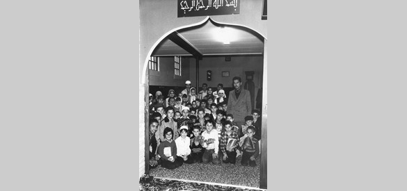 De opening van de moskee in Tiel in 1978 
