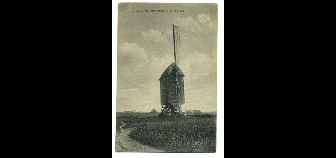 Standerdmolen De Olde Kaste, collectie W.Luimes (Bron: Oudheidkundige Vereniging Hengelo Gelderland)