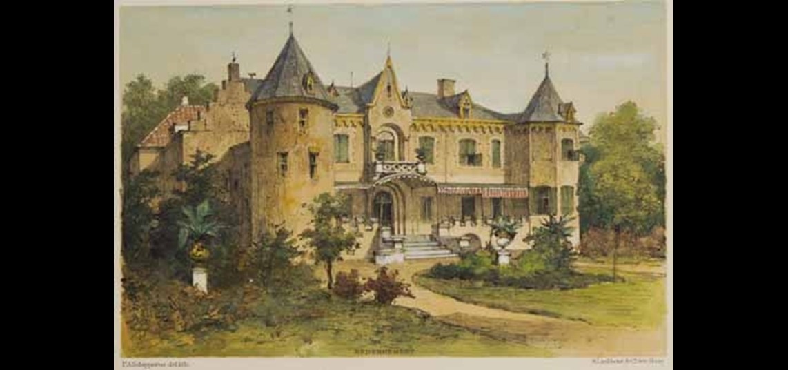 Prent kasteel Nederhemert (Bron: Gelders Archief)