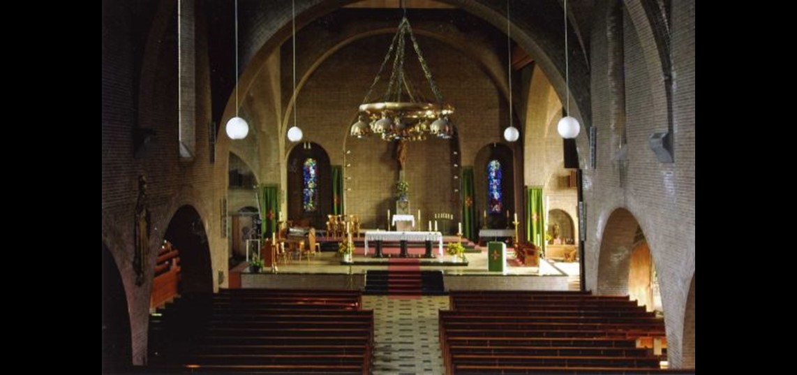 Het altaar van de Sacramentskerk in Malburgen