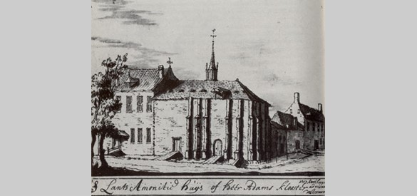 Pentekening omstreeks 1720 Adamanshuis, Stedelijk Museum Zutphen