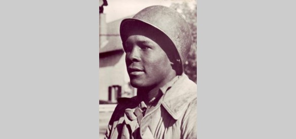 Een Afro-Amerikaanse soldaat