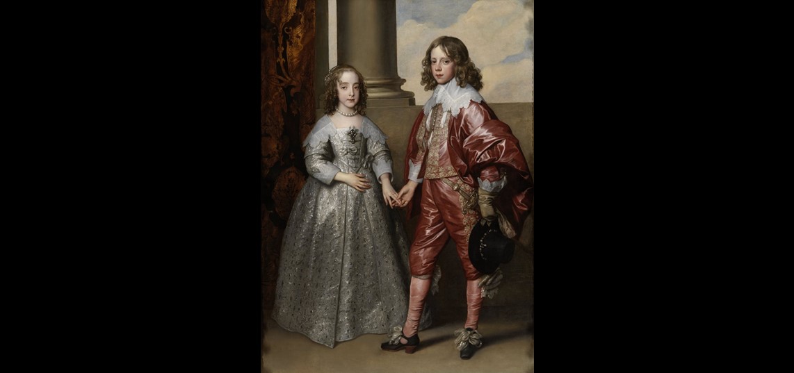 Willem II en zijn bruid Maria Stuart, Anthony van Dyck, 1641 (Bron: Rijksmuseum, Amsterdam)
