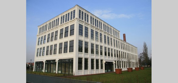 Achteraanzicht spoelerij van de Tricotfabriek Winterswijk (Bron: Wikimedia)