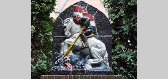 Detail Sint Joris en de draak, Druten. Fotografie Hans Barten